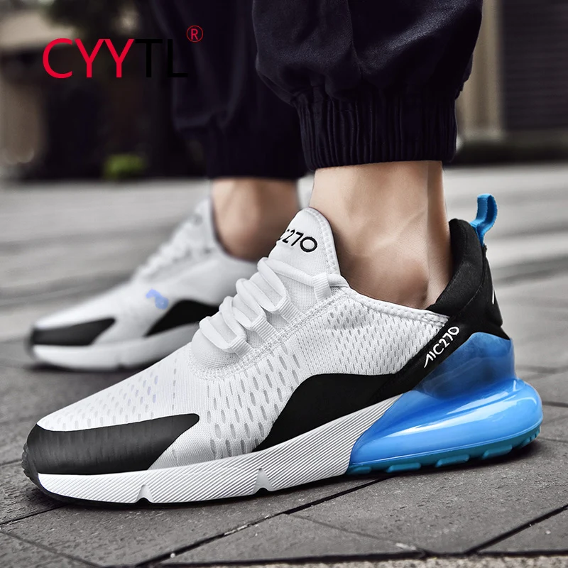 

CYYTL Fashion Men's Running Shoes Comfortable Air Cushion Sneakers Sports Lightweight Breathable Non Slip Casual Walking Tennis