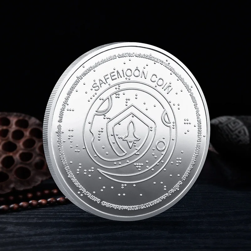 Монета CO42 SAFEMOON Цифровая монета позолоченная или Посеребренная криптовалюта