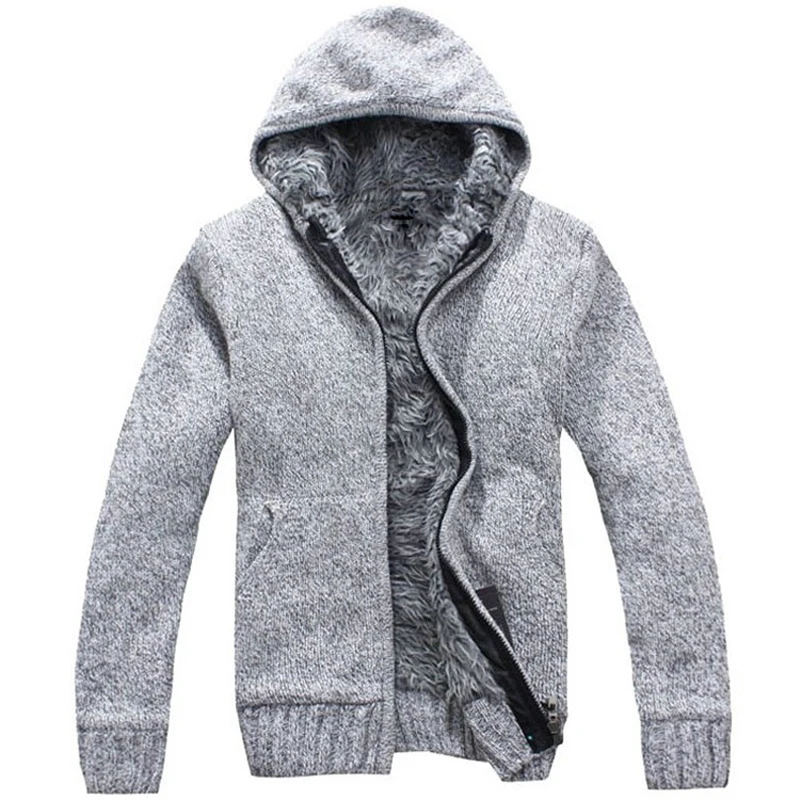 

Шикарный осенне-зимний Кардиган Scienwear 2022, свитер с капюшоном на молнии, мужская вязаная одежда из грубой шерсти с длинным рукавом