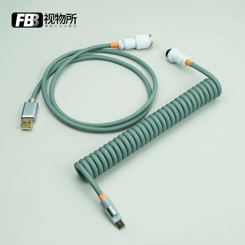 

FBB Cables Customized IQUNIX Avocado F96 Customized Mechanical Keyboard Data Cable Weaving for GMK Theme SP Keycap Line Type C