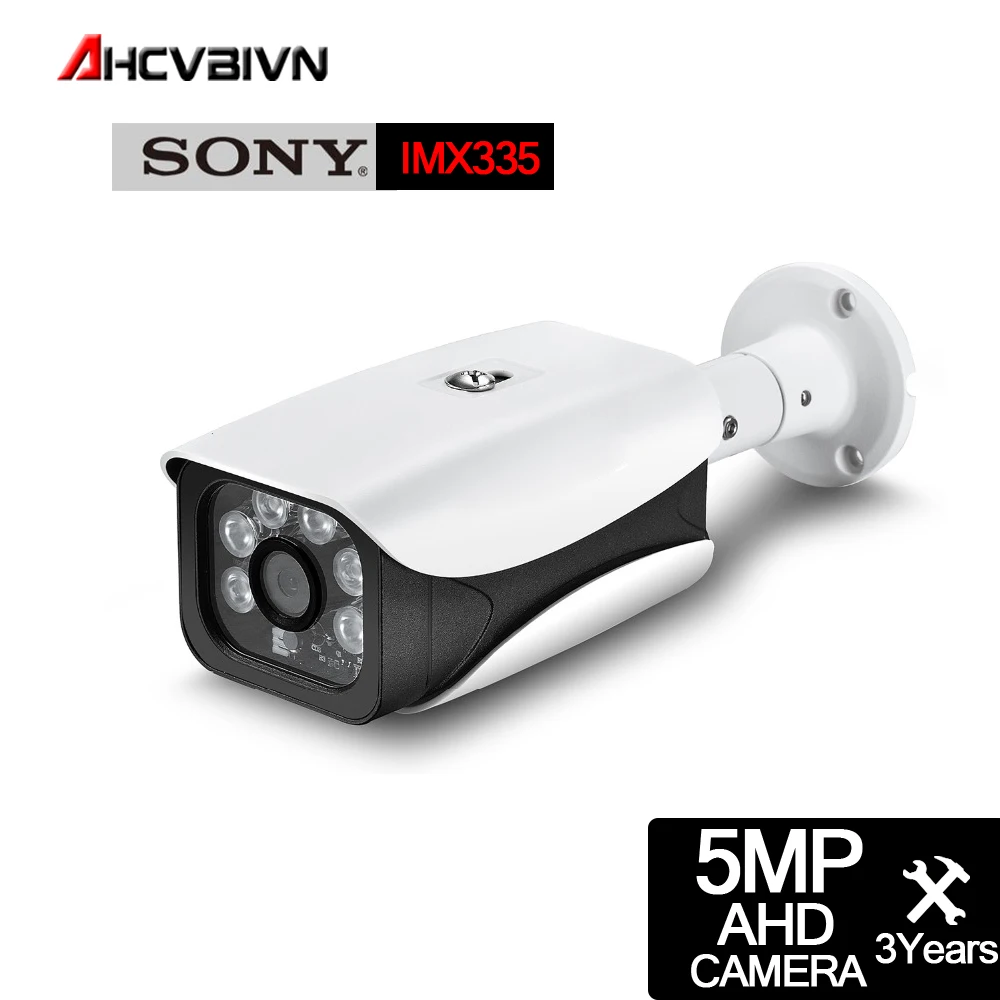 HD камера безопасности наружная Водонепроницаемая 5.0MP AHD TVI CVI аналоговая камера видеонаблюдения sony IMX335 варифокальная инфракрасная пуля