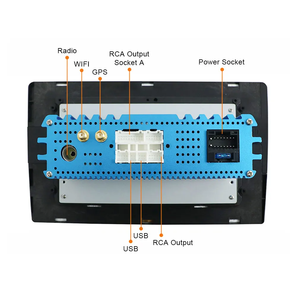 

Eunavi 2 din 8'' Android10 Car Multimedia Player GPS Radio For Ford focus 2 2004-2011 Auto Audio Video stereo headunit 4G WIFI