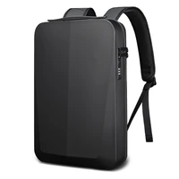 rejs langt business backpack with charging fashion slim laptop backpacks men 15 6 inch waterproof anti theft travel bag black