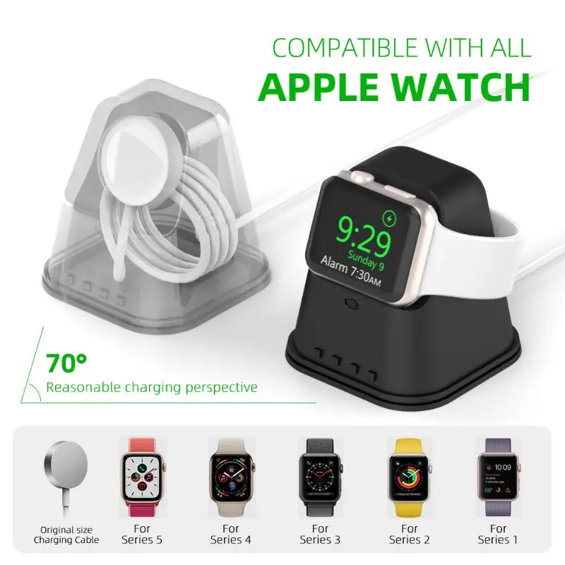 

Silicone Charge Stand Holder Charging Base Station Dock for iWatch- Series 1/2/3/4/5/6