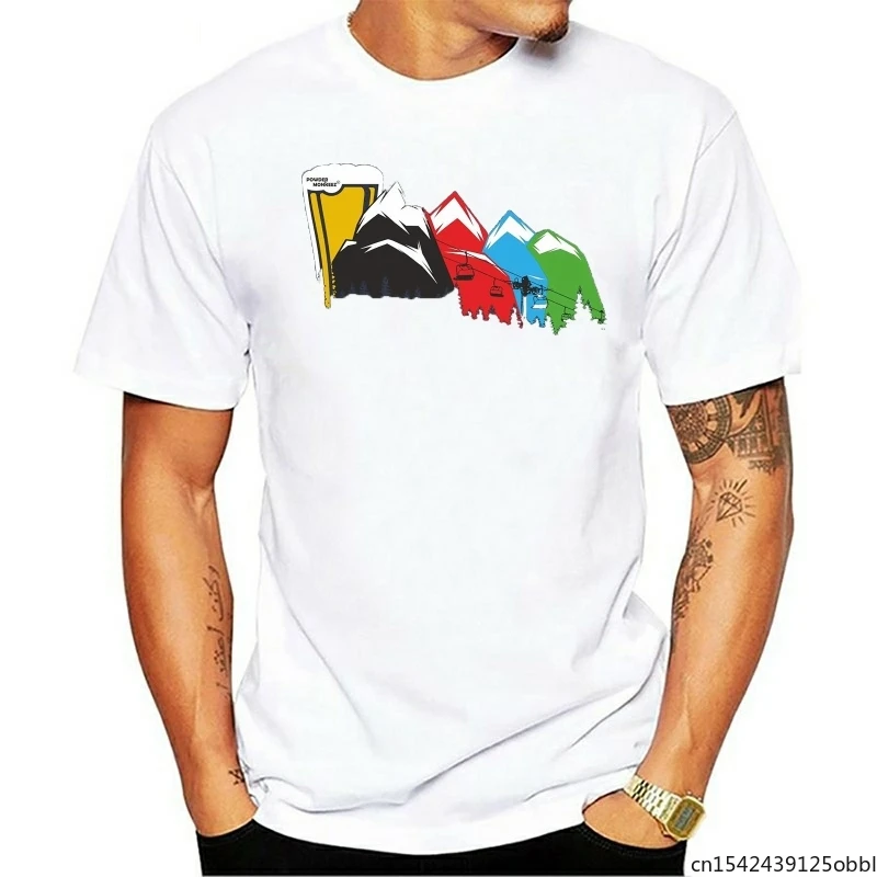 

Skiing Snowboarding T-Shirt Funny Novelty Mens Beer Ski Lift Unisex