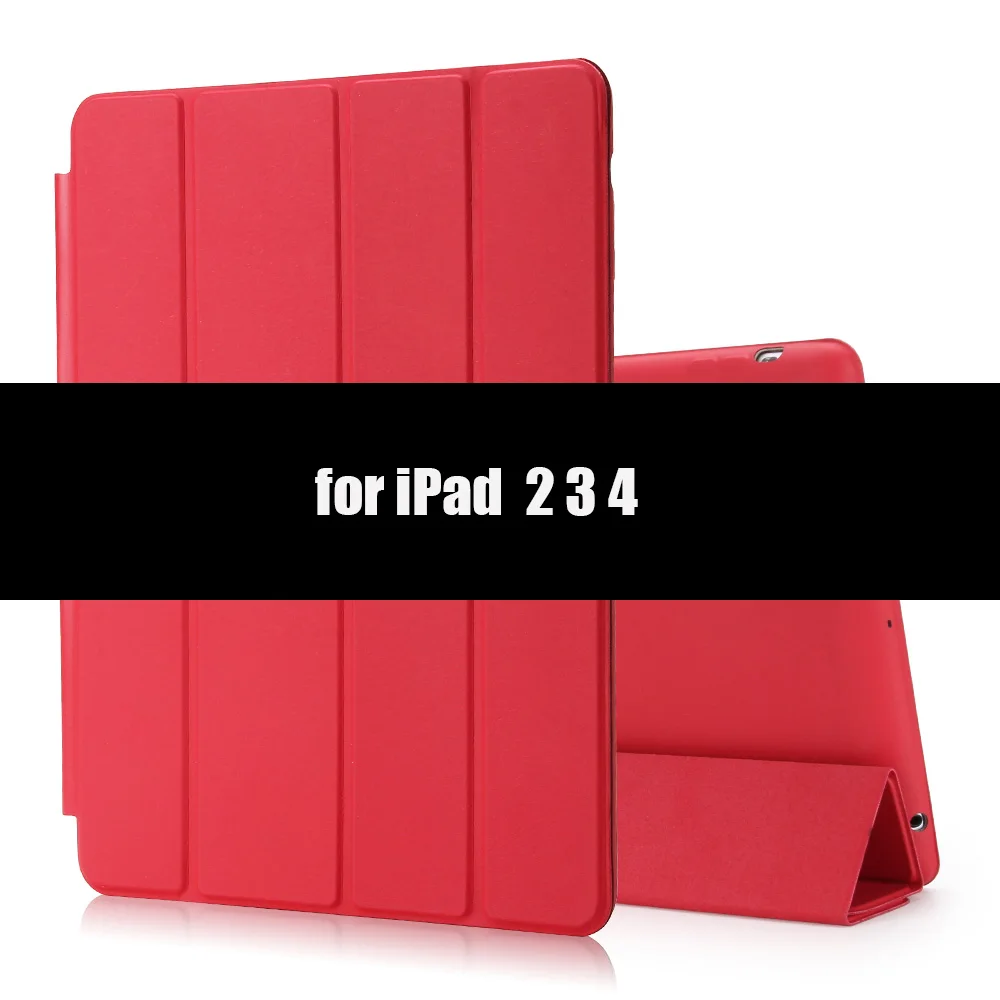 Red-A Pu кожаный чехол для ipad 9,7 air 1 2 5th 6th Generation, Aiyopeen Магнитный Флип смарт-чехол для ipad 4 3 2 Чехол - Цвет: Red-A
