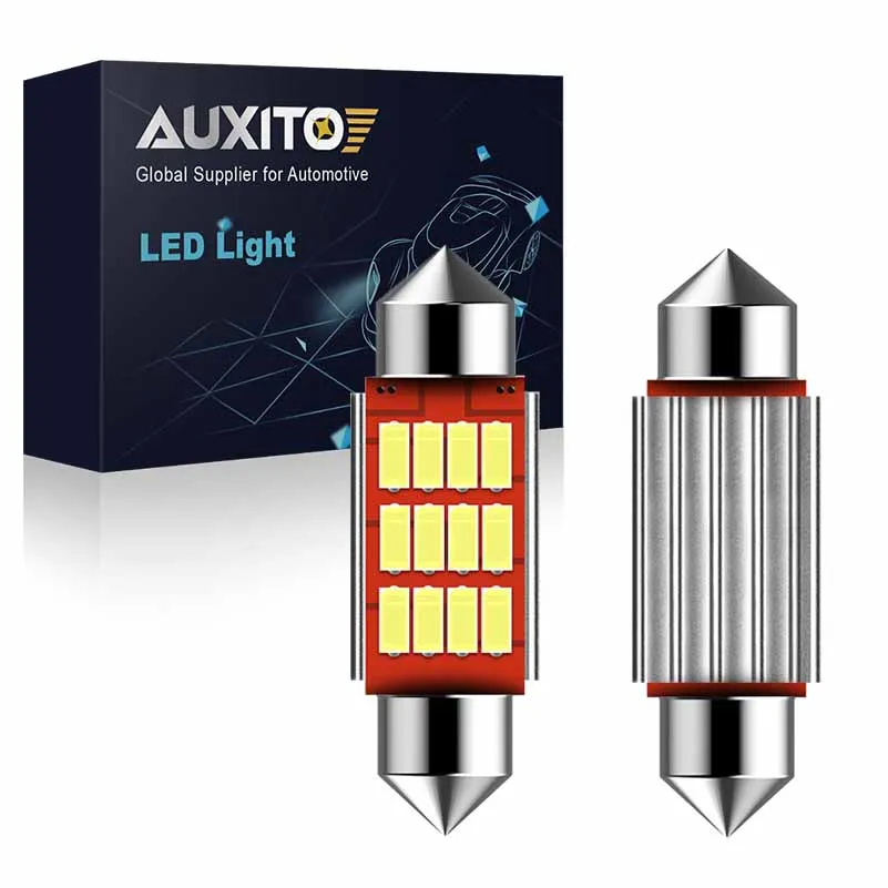 2 шт. Festoon C5W 36 мм Светодиодная лампа CANBUS без ошибок 4014 SMD Автомобильный интерьер