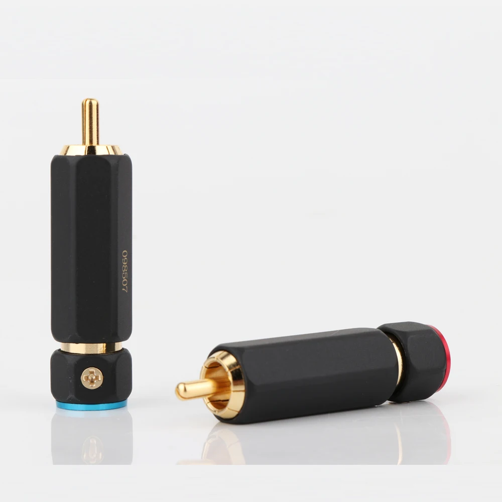 Позолоченные штекерные разъемы RCA 4 шт. | Электроника