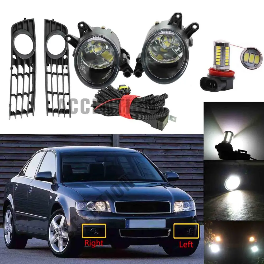 Автомобильная светодиодная решетка для Audi A4 RS4 B6 2001 2002 2003 2004 2005 новинка передняя