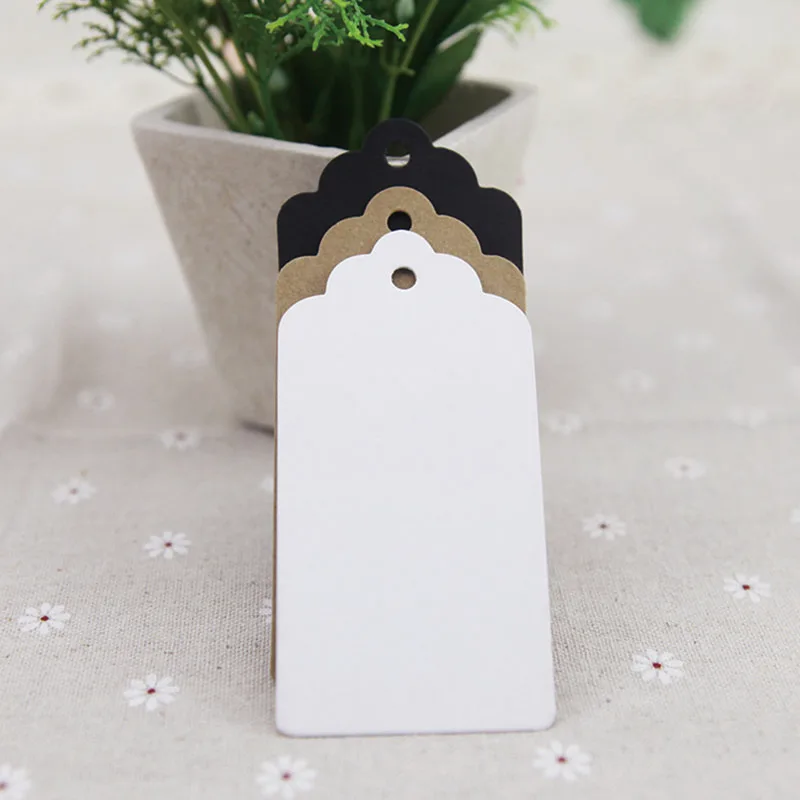 100 шт крафт-бумага бирки для подарков этикетки гребешков прямоугольные выпечки