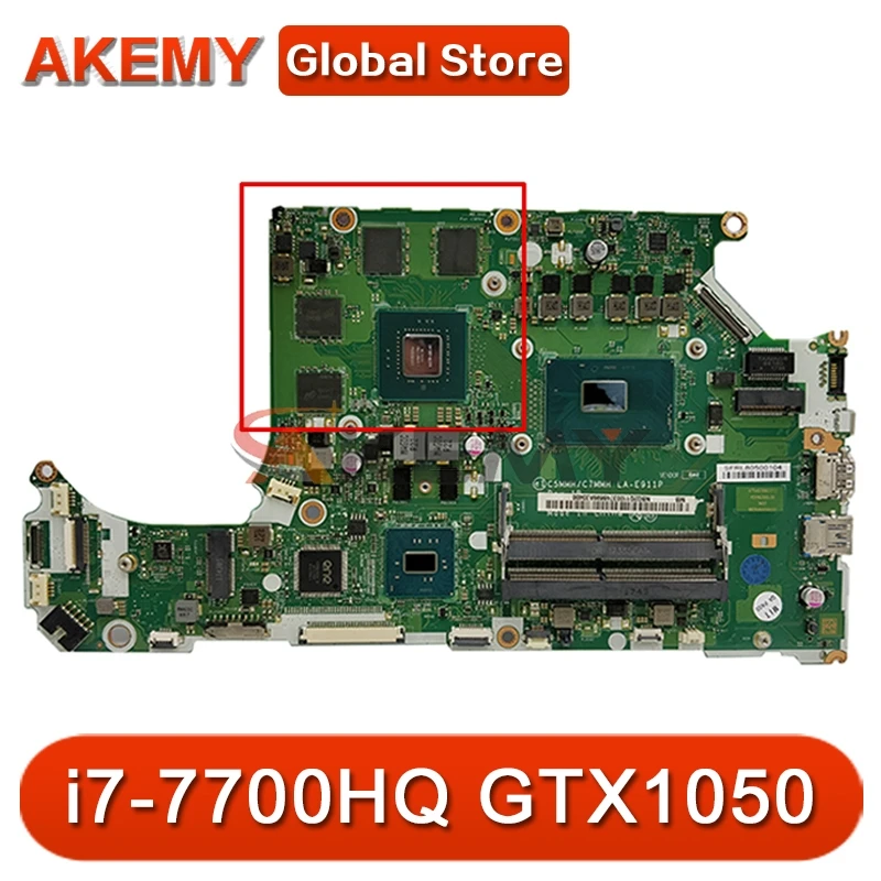

For ACER AN515-51 A715-71G Laptop motherboard C C5MMH / C7MMH LA-E911P PU i7-7700HQ GPU GTX1050 DDR4 Test OK Mainboard