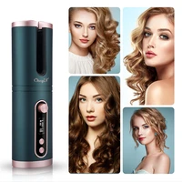 18mm professional automatic hair curler cordless unbound hair curling roller temperature adjustable auto curling iron lcd screen