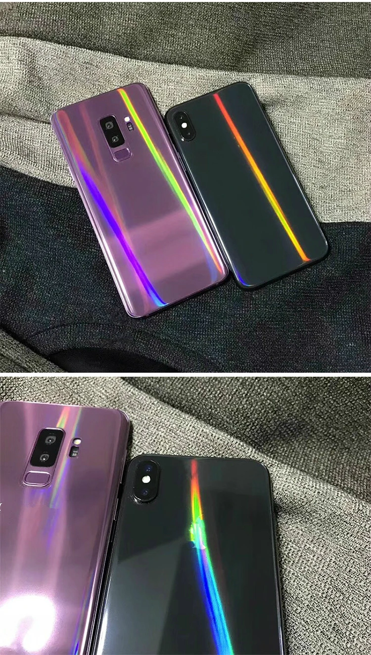Для iPhone 7 7P 8 8P X XS XR XSMAX 11 11Pro MAX Aurora прозрачная задняя пленка для мобильного телефона защитная задняя мягкая пленка