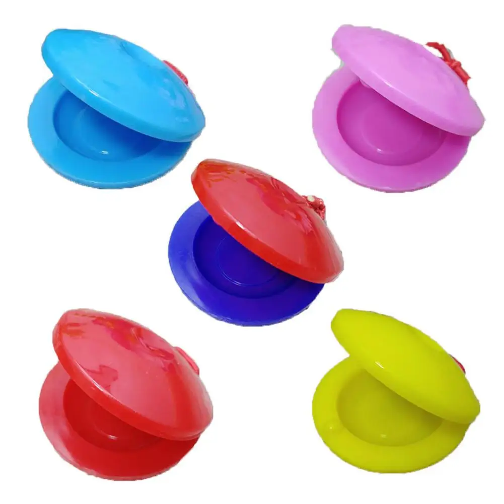 

2Pcs 2inch Finger Castanet Percussion Musical Instrument Development Kids Toy