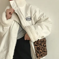 fashion lamb wool autumn winter coat women fleece jacket two sided jacket womens new korean style padded jacket