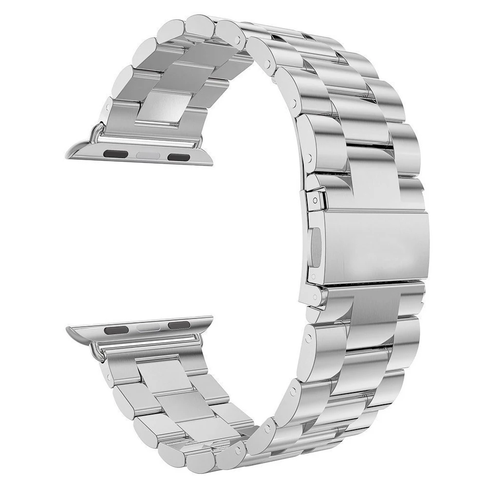 The latest 2019 Edelstahl Uhr Strap Für Apple 5 4 3 2 1 Band 38mm 42mm Armband Sport für iWatch serie 4/3/2/1 40mm 44mm | Наручные часы