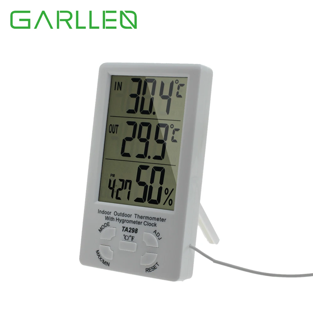 

Цифровой термометр-гигрометр GARLLEN, измеритель влажности и температуры, устройство для измерения температуры в помещении и на улице, 2 в 1