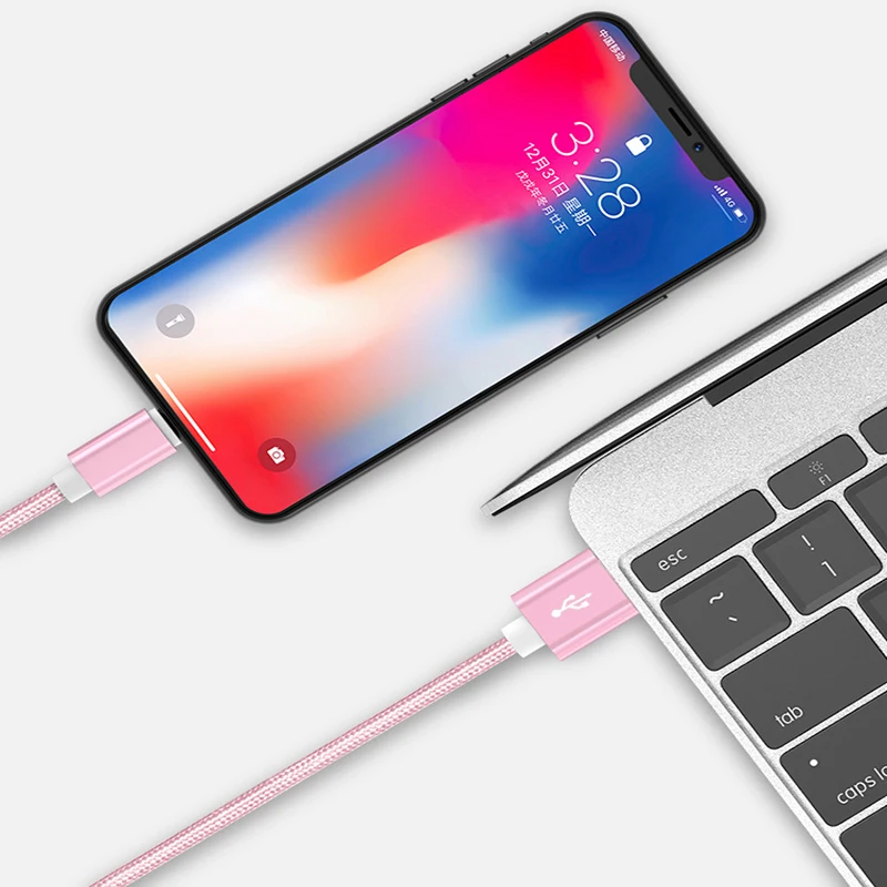 Кабель Micro USB Oincase de datos de carga rapida нейлоновая оплетка 1 м 2 м 3 м USB кабель для iPhone 11 7 6 S Plus X XR MRX