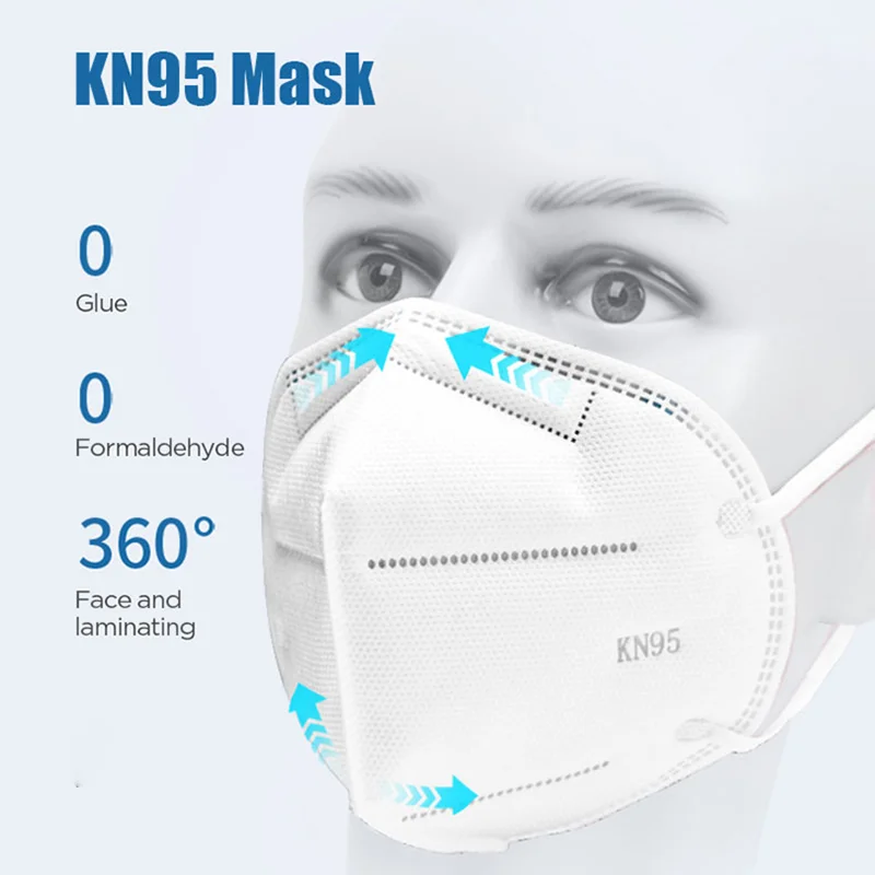 KN95 Mascarillas ffp2 маска для лица защитный рот против пыли загрязнения Респиратор