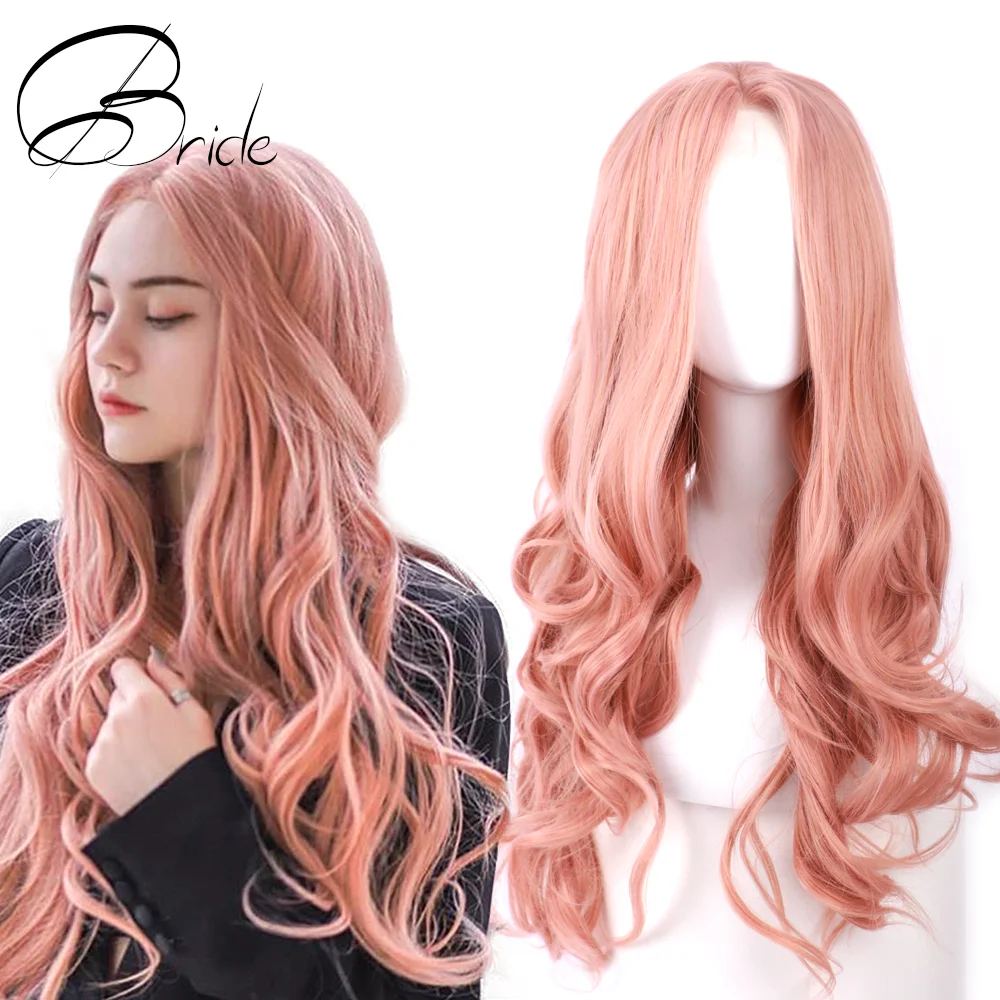 Женский парик невесты из синтетических волос на сетке спереди натуральные