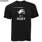 Футболка мужская в стиле милитари, модная короткая футболка с креативным принтом, Uh-1, вертолет Huey shubuzhi, на заказ