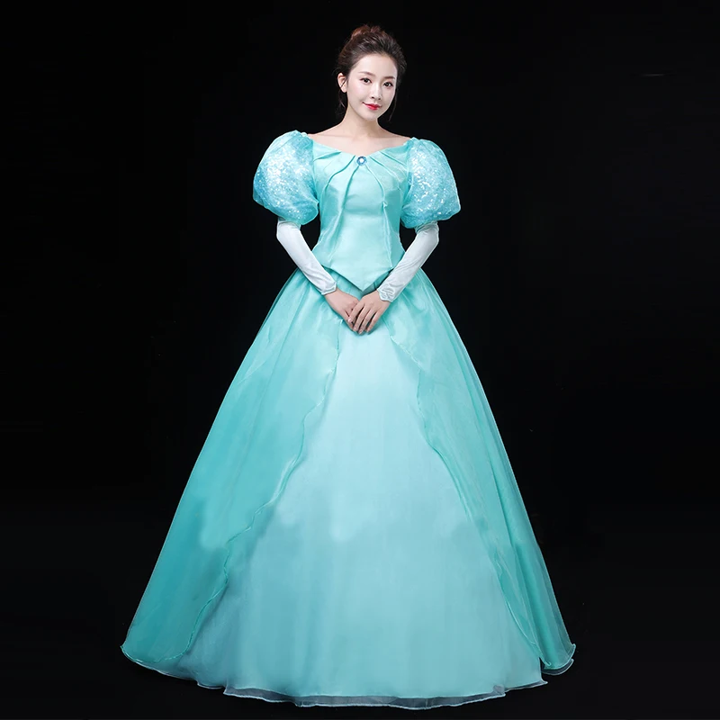 Костюм для косплея маленькой Русалочки Ариэль нарядное платье на Хэллоуин