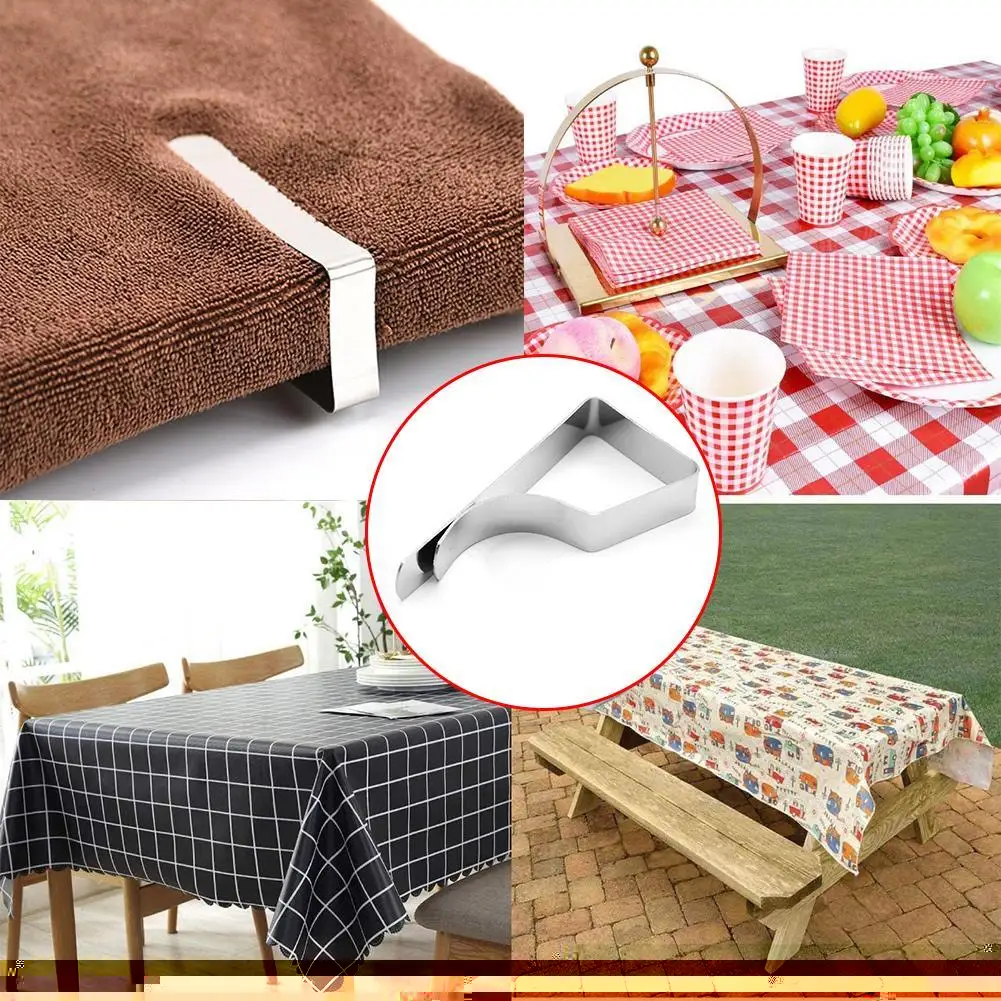 

8pcs/set Steel Table Cloth Clip Wedding Promenade Table Tools Covers Stable Clips Round Accessories Tablecloth Holder E0L5