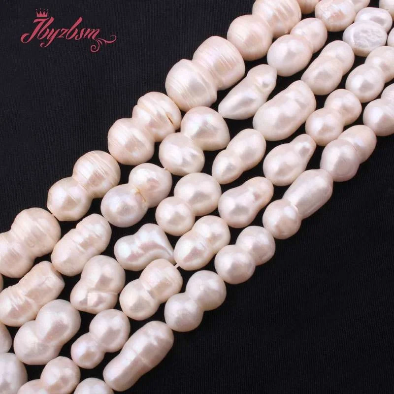 

Natural Cultured Freshwater Pearl White Photo Loose Stone Beads For Jewelry Making DIY Necklace Bracelet Spacer Strand 15"