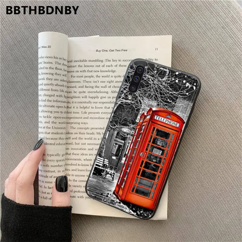 

RED TELEPHONE BOOTH PHONE BOX London Phone Case For Samsung S6 S7 edge S8 S9 S10 e plus A10 A50 A70 note8 J7 2017