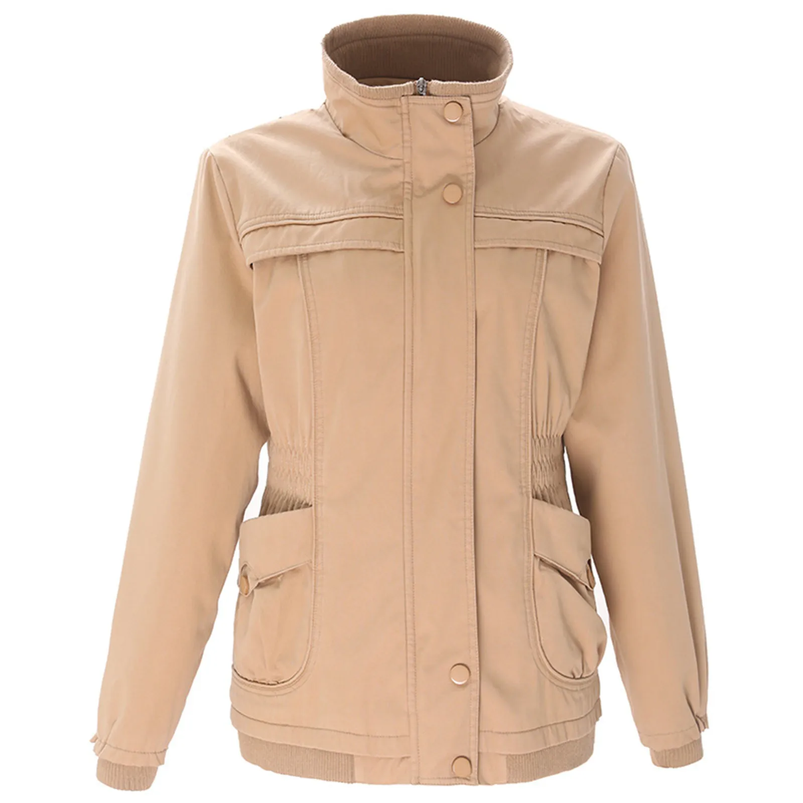 

Бесплатная Страусиная Женская куртка 2021, модная женская куртка с хлопковой подкладкой, флисовое теплое пальто средней длины, флисовое паль...