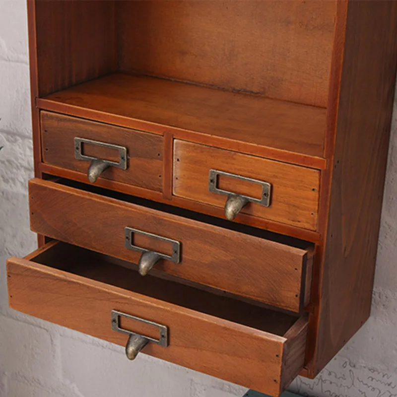 

Wall Shelves with Drawer Rustic Wood Floating Shelves Bathroom Organization Book Display Multiuse Storage Holder Home Decor