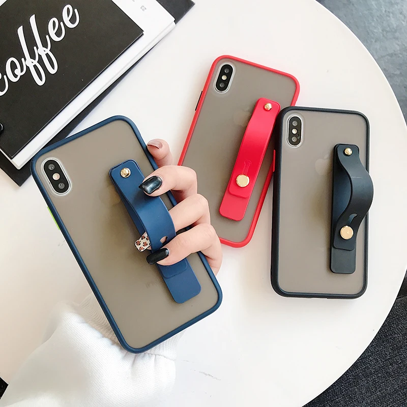 Чехол подставка для Oneplus 7T 7 Pro 6 6T чехол 8 ремешок на запястье искусственный Fundas