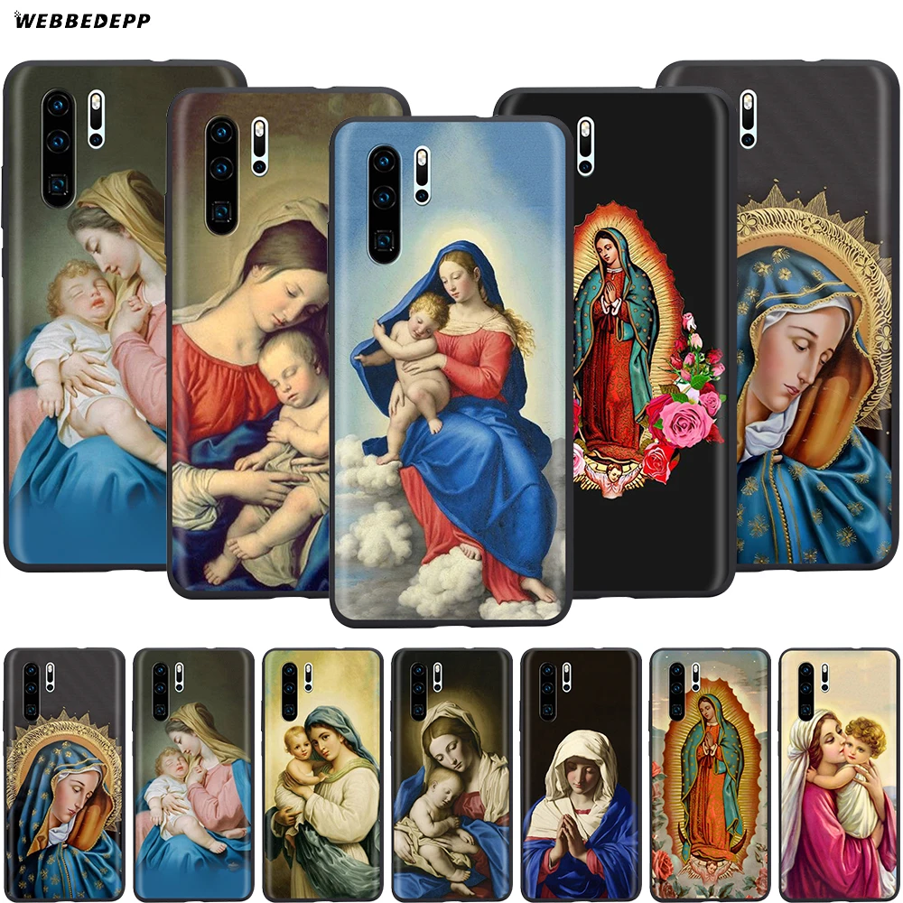 Webbedepp Дева Мария христианский Рождественский чехол для Huawei P8 P9 P10 P20 P30 Lite Pro P Smart Z