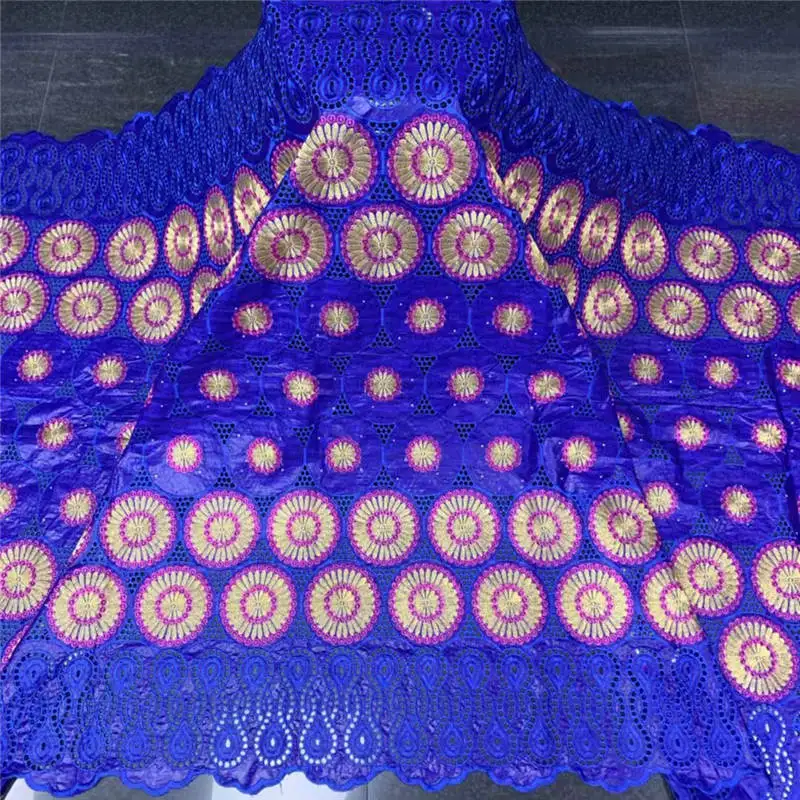 

2020 High Quality 5 Yards Bazin Riche Fabric With Embroidery Mesh Lace Fabric Net Lace Fabrics For Wedding Party! 21L78132