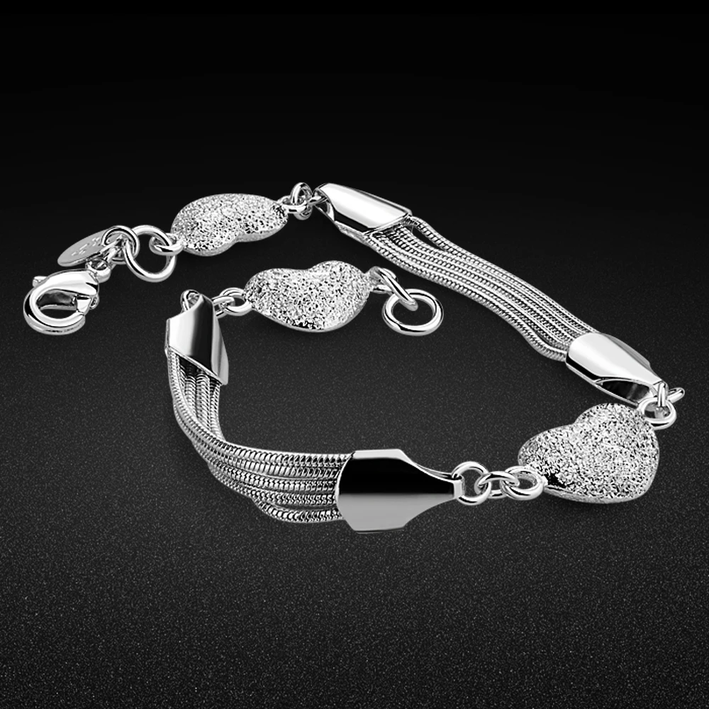 Женский браслет из серебра 925 пробы в стиле панк| |