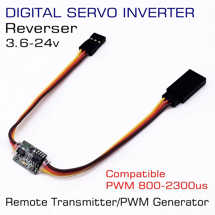 4x аналоговый цифровой сигнал сервопривода Reverser вращение для JR Futaba самолет V Tail 3 6