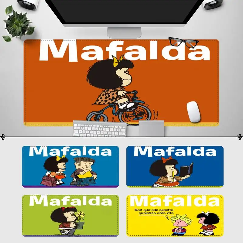 

Rubber Mafalda Mouse Pad Gamer Keyboard Maus Pad Desk Mouse Mat Game Accessories For Overwatch