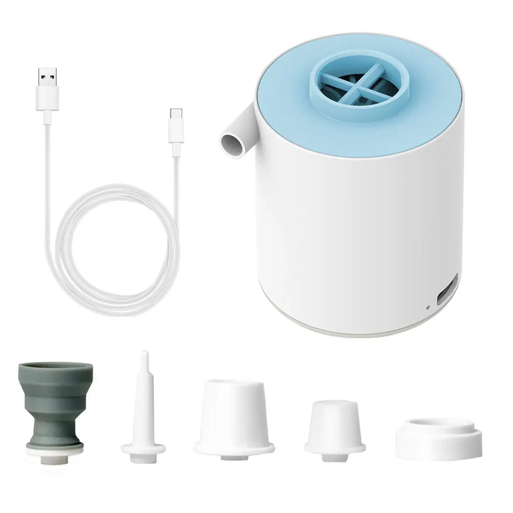 

Portable Pump 3-in-1 Portable Mini Electric Inflator USB Charging Outdoor Air Pump Air Mattress Boat Vacuum Pump Camping Latern