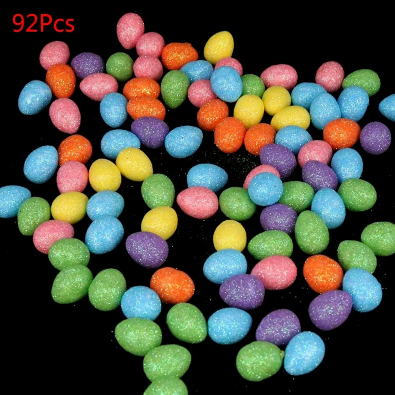 

1 Pack Foam Easter Eggs Painted DIY Crafts Artificial Ornaments Kids Home Hanging Pendants Party Decoration M6CE
