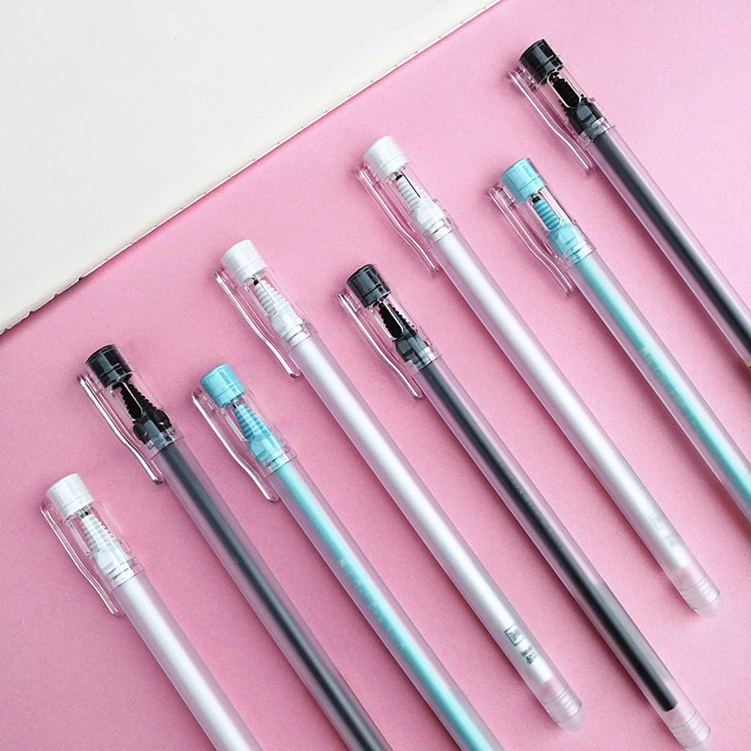 12 шт./лот стираемые синие Черные чернила гелевая ручка для школы офиса поставка