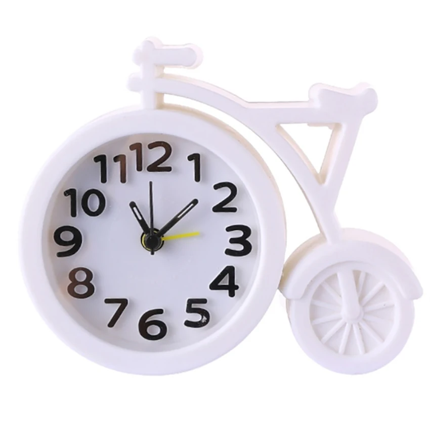 

Creative Bicycle Alarm Clock Watch Children Student Bedside Alarm Clocks Cute Bike Shaped Desktop Number Digital Clock Ornament