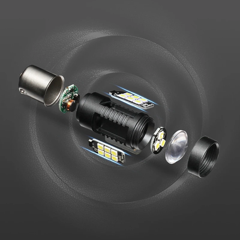 Комплект из 2 предметов 21 Вт Led 1156 Ba15S светодиодные лампы автомобиля светильник s