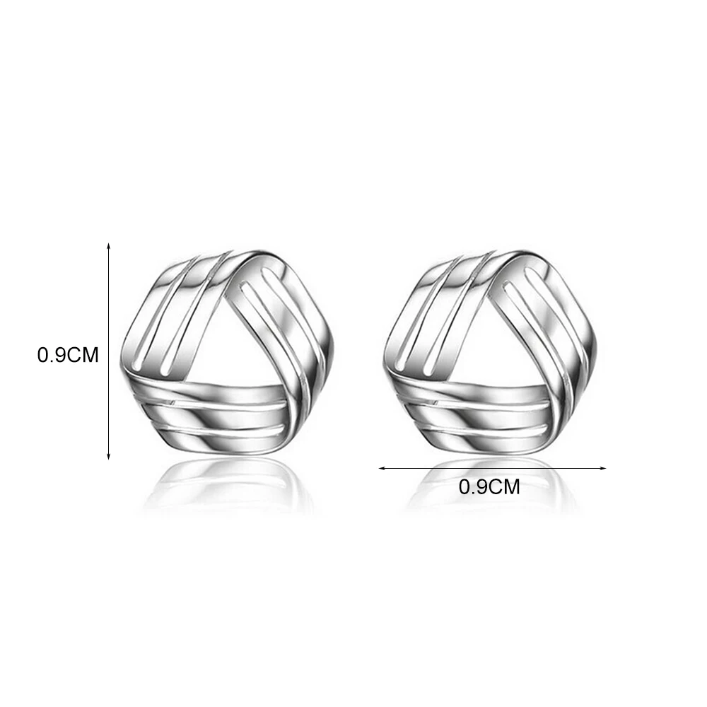 MEETSOFT посеребренные гипоаллергенные модные серьги гвоздики для женщин модный