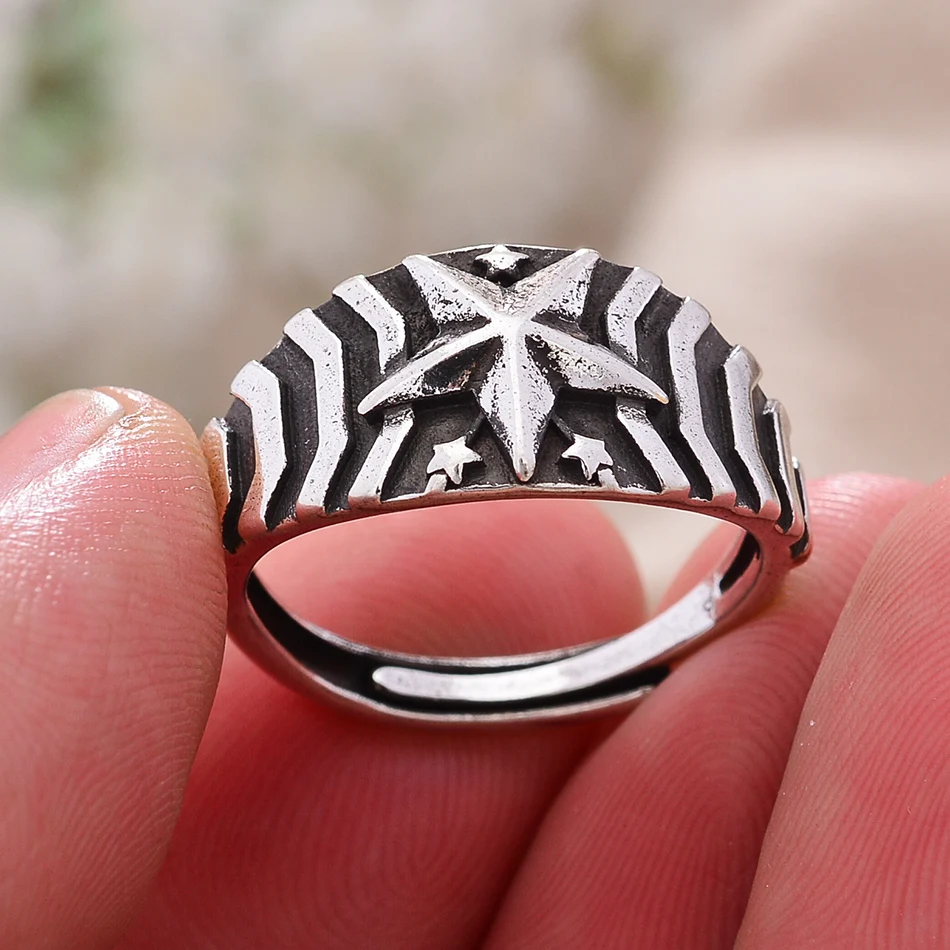 Женское Открытое кольцо со звездами серебро 30% пробы | Украшения и аксессуары