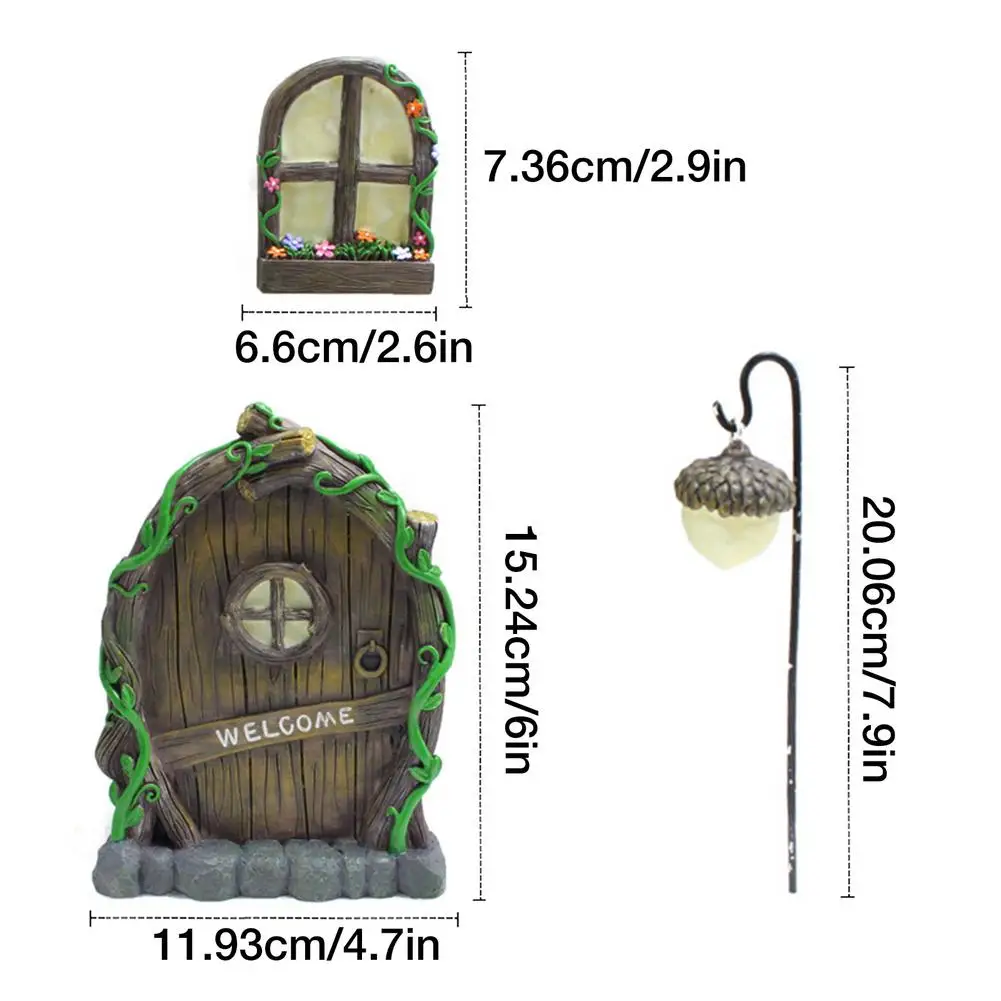 

Yard Art Decor Garden Decoration Fairy Door And Windows For Trees Garden Garden Trees Outdoor Funny Decoration Supplies