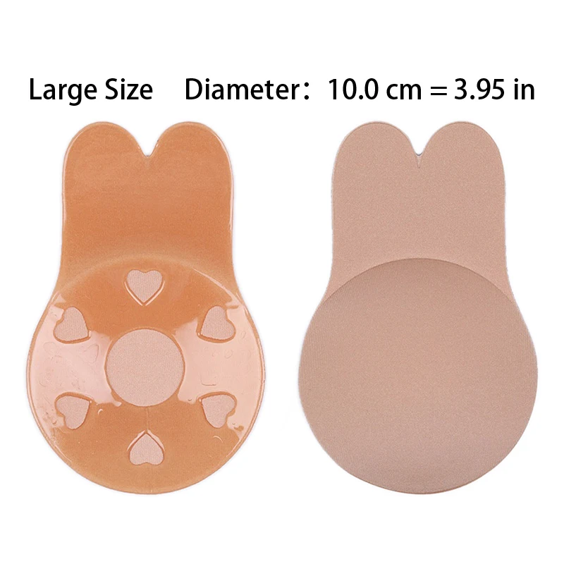 Beige-10.0cm Сексуальный бюстгальтер-Бралетт, укороченный топ, невидимый бюстгальтер пуш-ап для женщин, клейкий бюстгальтер «кролик», Пуш Ап для груди, лента, женское белье - Цвет: Beige-10.0cm