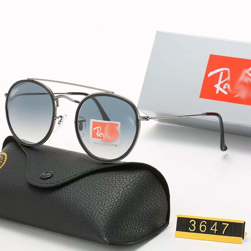 

3647Fashion Round Steampunk Sunglasses Men Brand Design Men And Women Retro Metal Punk Sunglasses UV400 Sunglasses Original Logo