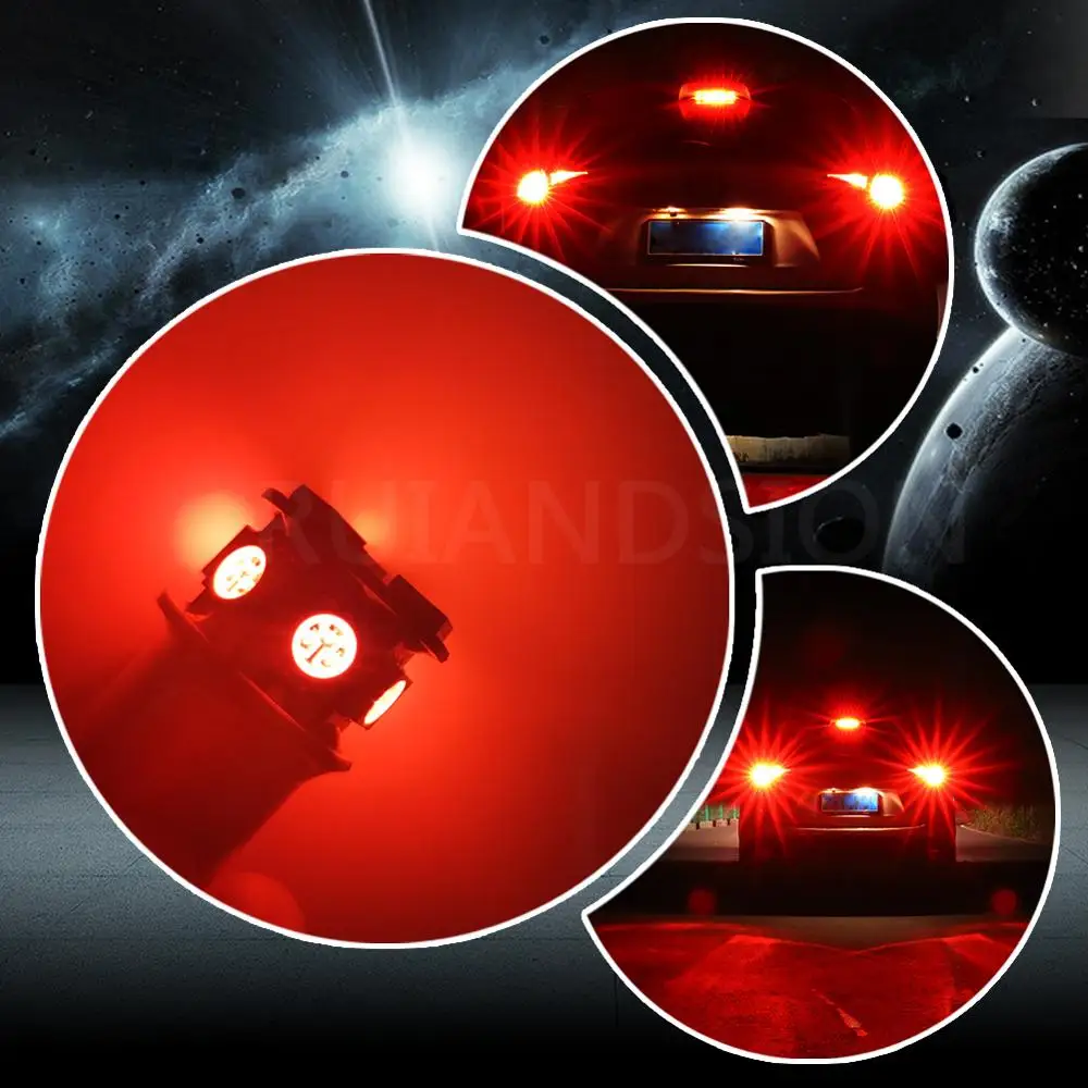 

10pcs 1156 BA15S P21W LED Car Tail Brake Bulb 6-30V AC/DC Auto Reverse Lamp Daytime Running Signal Light White/red/amber/4300K