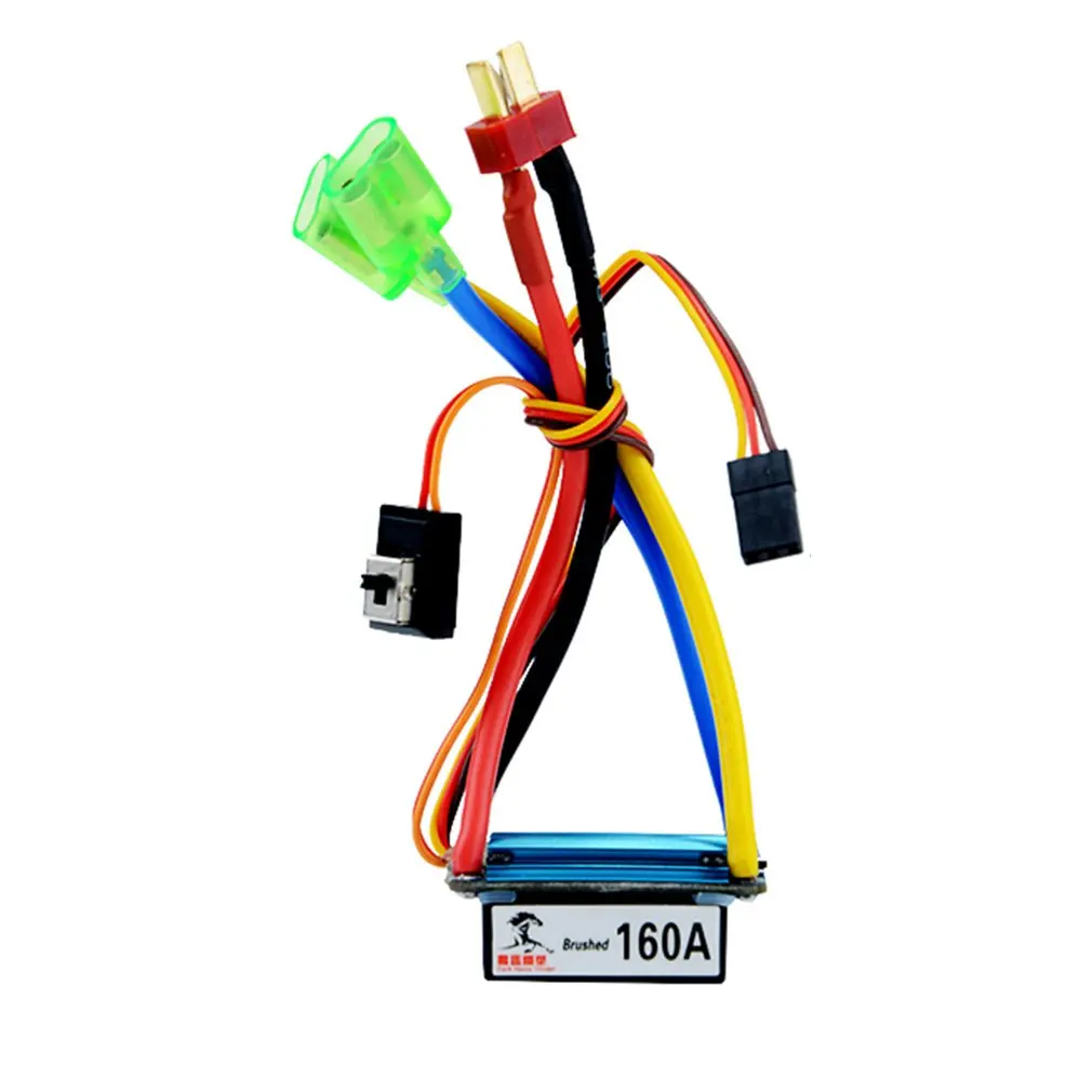 

brushed esc dual-way bidirectional water esc air-cooled waterproof speed controller for rc cars boats vehicles ships