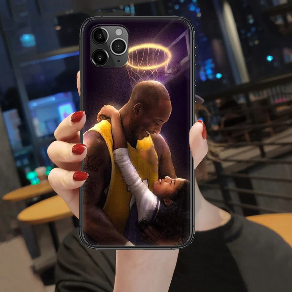 

Basketball Mamba 24 kobe Phone Case Cover Hull For iphone 5 5s se 2 6 6s 7 8 12 mini plus X XS XR 11 PRO MAX black silicone